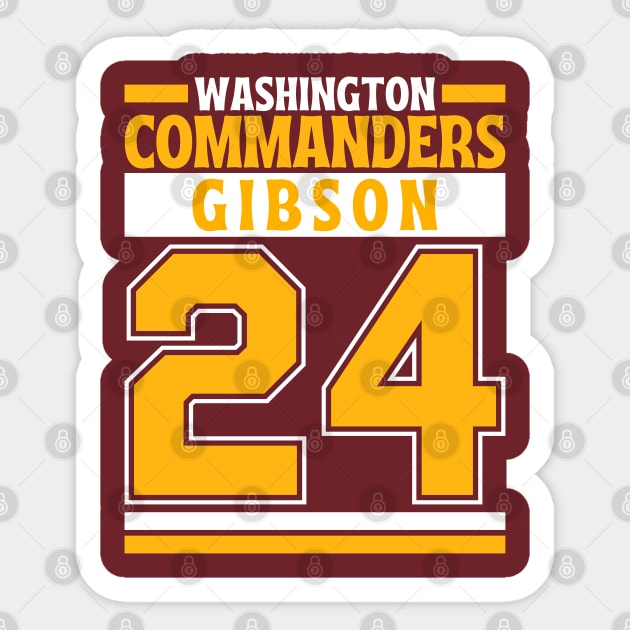 Washington Commanders Gibson 24 Edition 1 Sticker by Astronaut.co